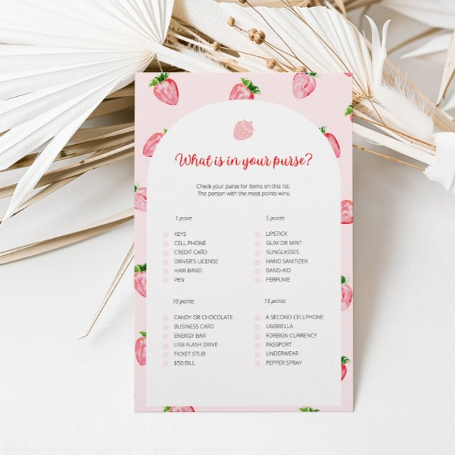 Morango O Que Está No Seu Jogo De Chá de fraldas (Criador carregado)