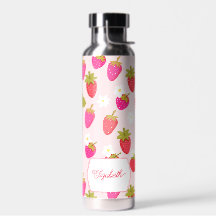 Morangueiro Personalizado Rosa Fofo Cottagecore