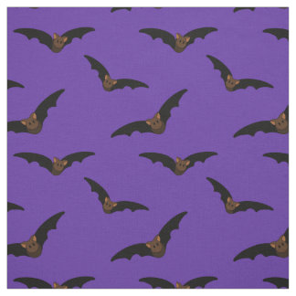 morcegos bonitos - padrão em tecido roxo
