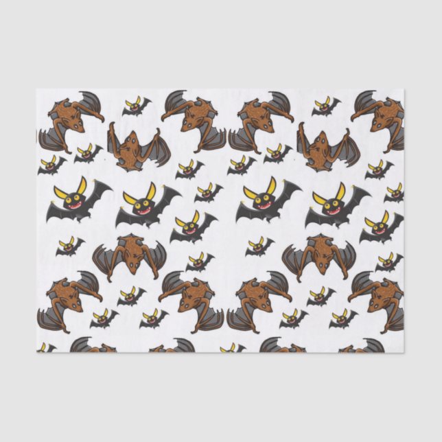 Morcegos de papel absorvente halloween (Frente )