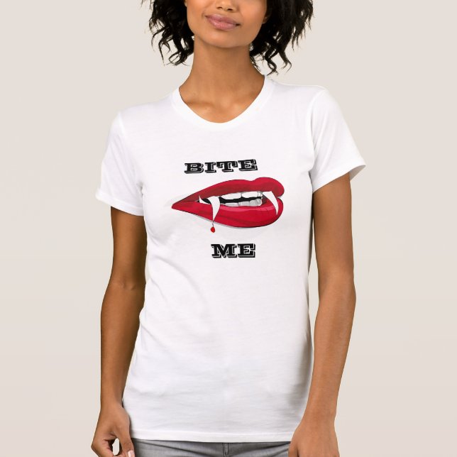 MORDA-ME T-SHIRT DAS SENHORAS (Frente)