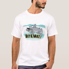 Morda-me t-shirt do tubarão