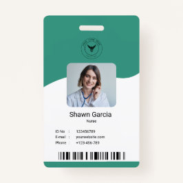 Mordern - Crachá simples de identificação médica