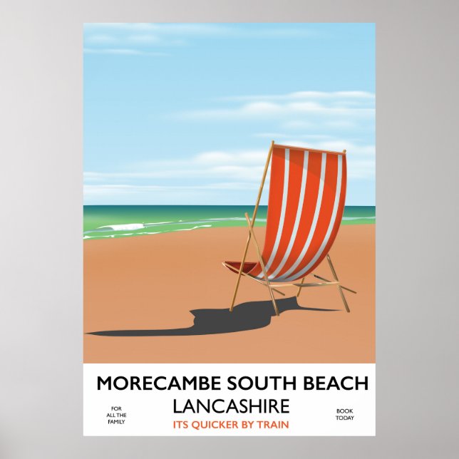 Morecambe South Beach Lancashire poster (Frente)