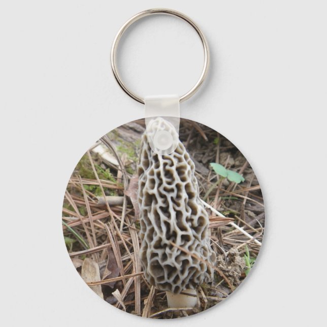 Morel Mushroom Chaveiro (Frente)