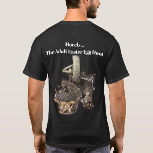 Morels… O t-shirt adulto da caça do ovo da pás