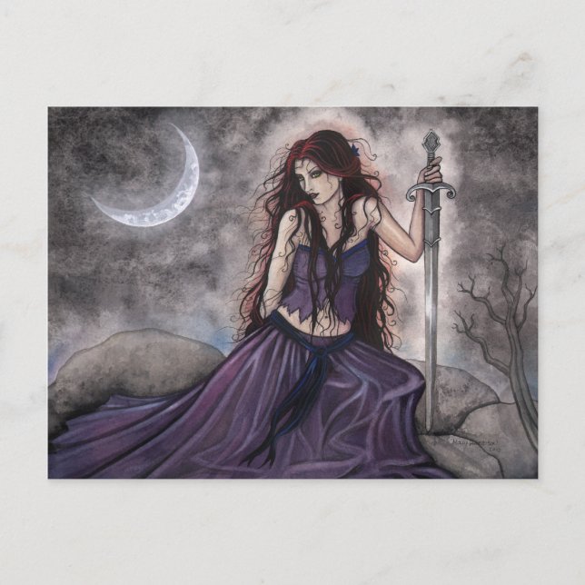Morgan Le Fay  Cartão Postal de Fantasia (Frente)