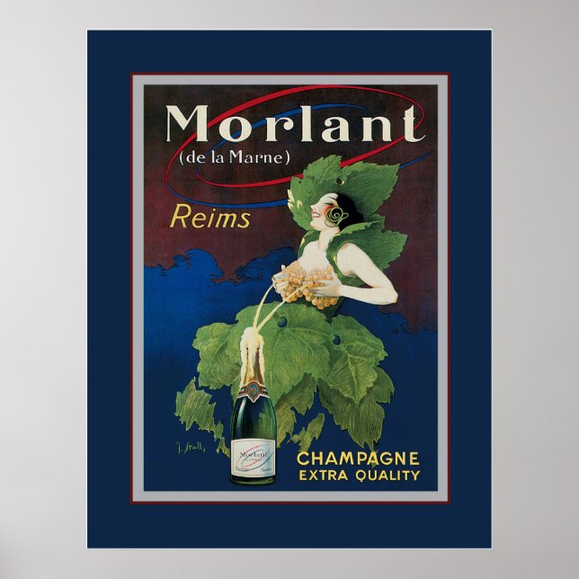 Morlant Champagne Advertisse Poster (Frente)
