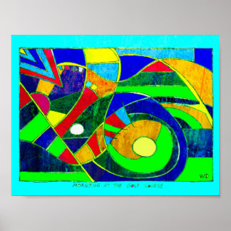 Morning at the Golf Course 11 x 8.5 poster