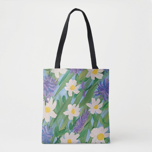 Morning Glory Floral Tote Bag (Frente)