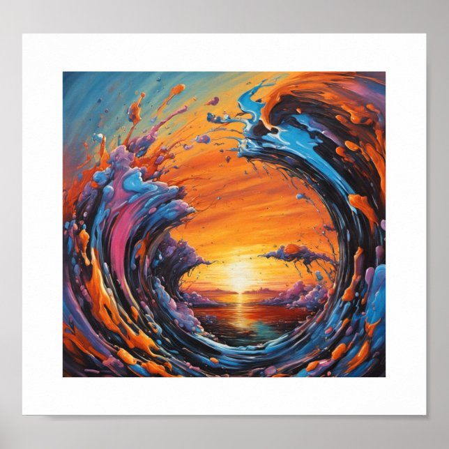 Morphing Sunset Poster (Frente)