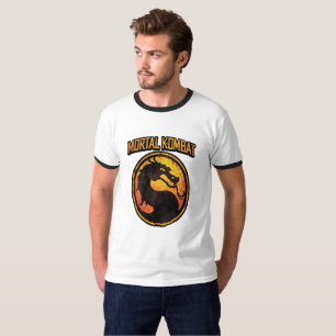 Mortal Kombat Camiseta Vintage — Ajuste Pequeno Y2