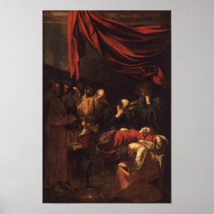 Morte da Virgem por Caravaggio - Poster