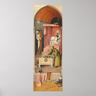 Morte e Miser - Hieronymus Bosch - Poster de Arte 