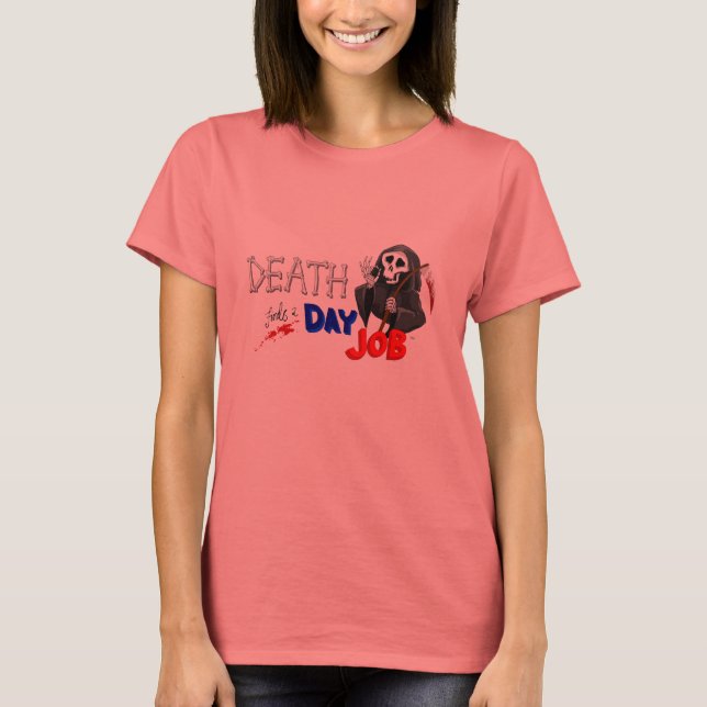 Morte encontra caricatura original em T-Shirt (Frente)