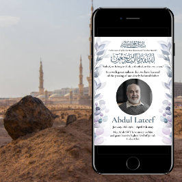 Morte Muçulmana Anúncio de Male Janaza Prayer