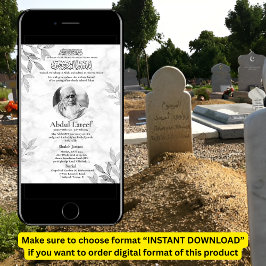 Morte Muçulmana Anúncio de Male Janaza Prayer