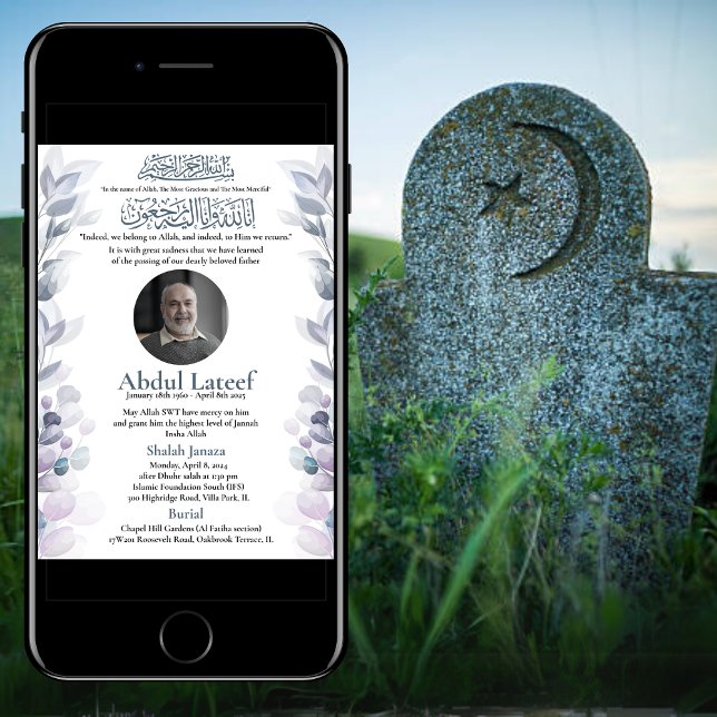 Morte Muçulmana Anúncio de Male Janaza Prayer (Criador carregado)