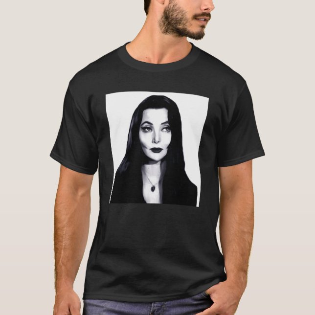 Morticia Addams Dark Retrait Classic T-Shirt (Frente)