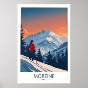 Morzine Impressão de Esqui - França 1
