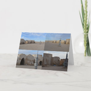 Mos Espa no planeta Cartão de vazio Tatooine