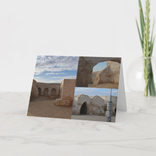 Mos Espa no planeta Cartão de vazio Tatooine