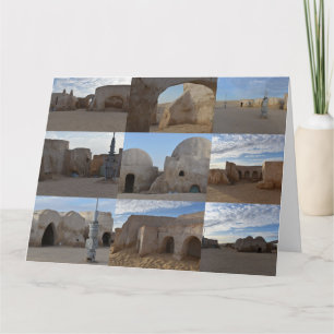 Mos Espa no planeta Tatoine Cartão de Aniversário