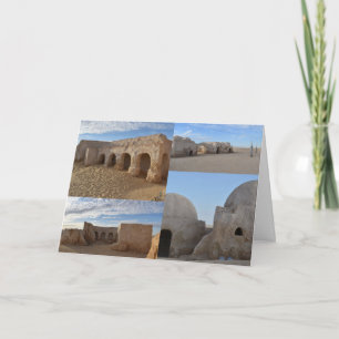 Mos Espa no planeta Tatoine Cartão de Aniversário