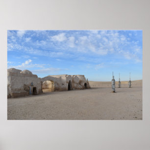 Mos Espa no planeta Tatooine Poster