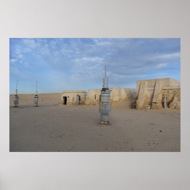 Mos Espa no planeta Tatooine Poster (Frente)