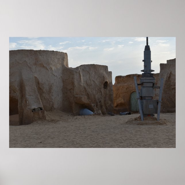Mos Espa no planeta Tatooine Poster (Frente)