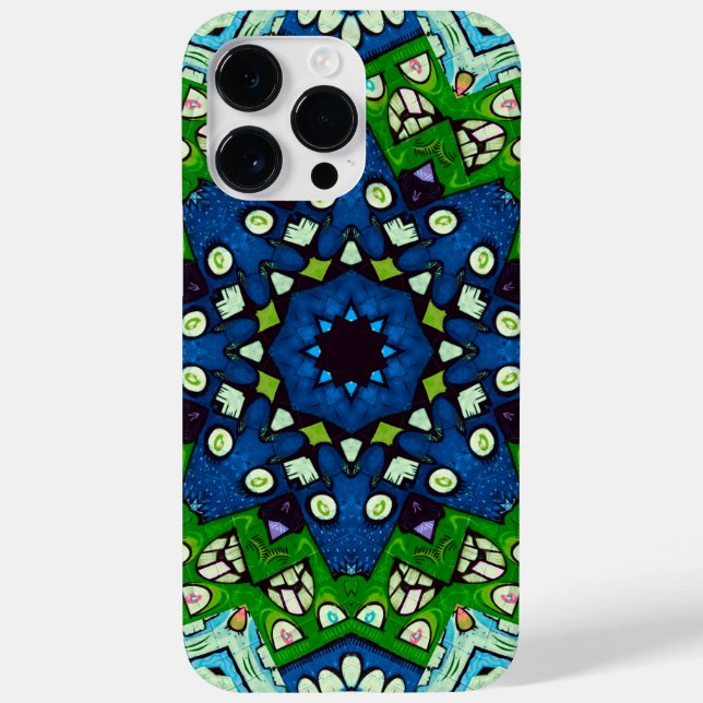 Mosaico Blue Hippie Boho Mandala (Verso)