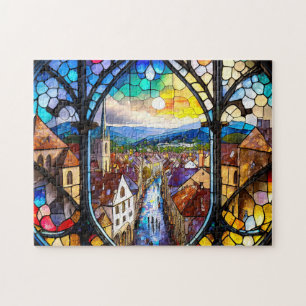 Mosaico Cidade 3 Quebra-cabeça de Fotografias de c