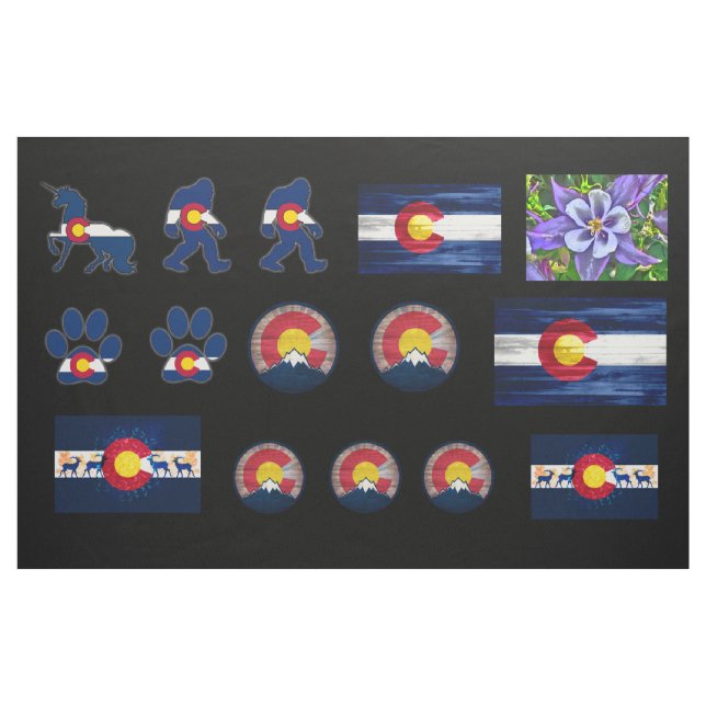 Mosaico do Tecido do Colorado (Jarda)