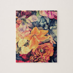 Mosaico Flores de Outono Quebra-cabeça