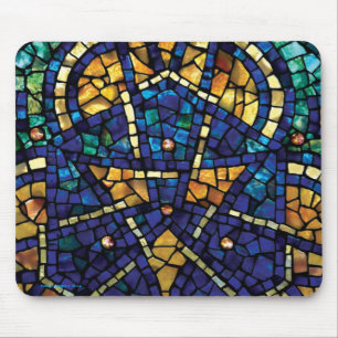 Mosaico Mousepad "caleidoscópio " do vitral