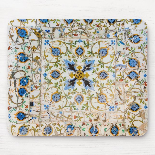 Mosaico quebrado Mousepad do azulejo (Frente)