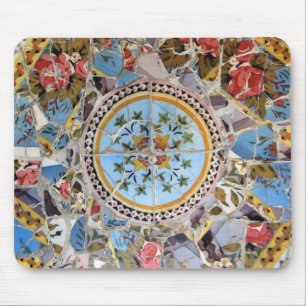 Mosaico quebrado Mousepad do azulejo