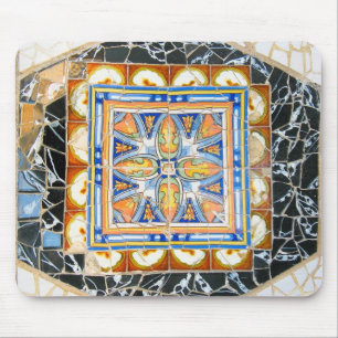 Mosaico quebrado Mousepad do azulejo