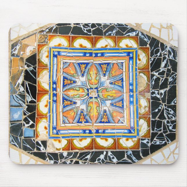 Mosaico quebrado Mousepad do azulejo (Frente)