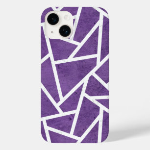 Mosaico roxo e branco