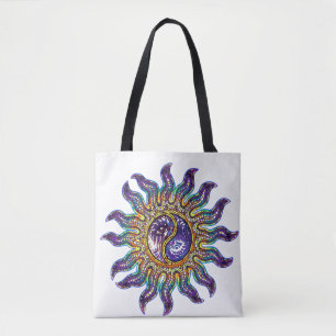 Mosaico Yin Yang Sun Tote Bag