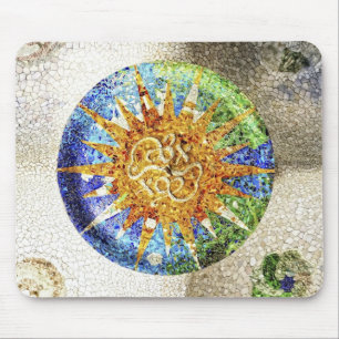 Mosaicos de Park Guell Mousepad