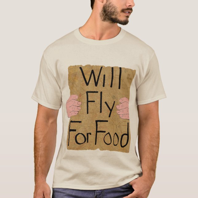 Mosca para o t-shirt da comida (Frente)