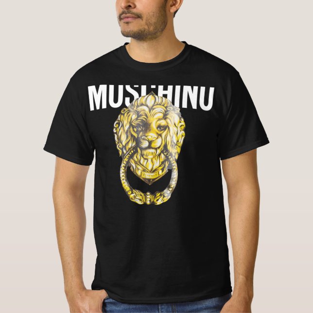 MOSCHINO LION HEAD HANDLE JERSEY T-SHIRT (Frente)