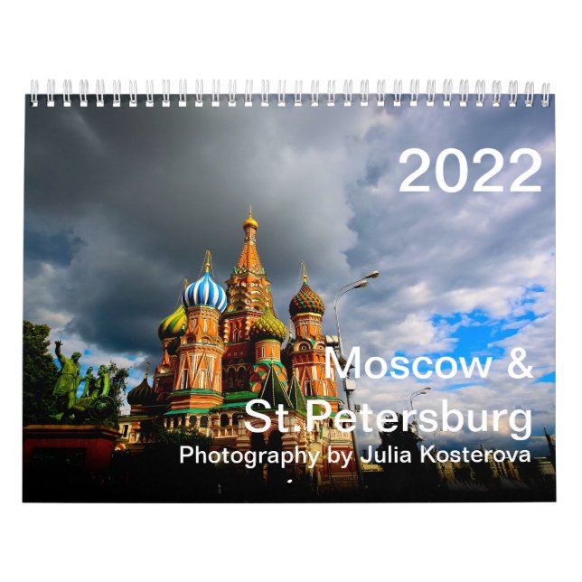 Moscou & Rua. Petersburgo. Calendário 2022 (Capa)