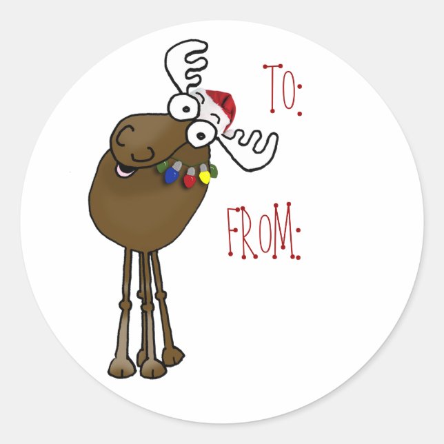 Mose etiqueta para presente ATÉ: (Frente)