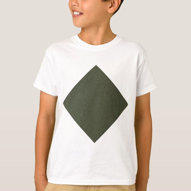 Moss Green Diamond Kids T-Shirt (Frente)
