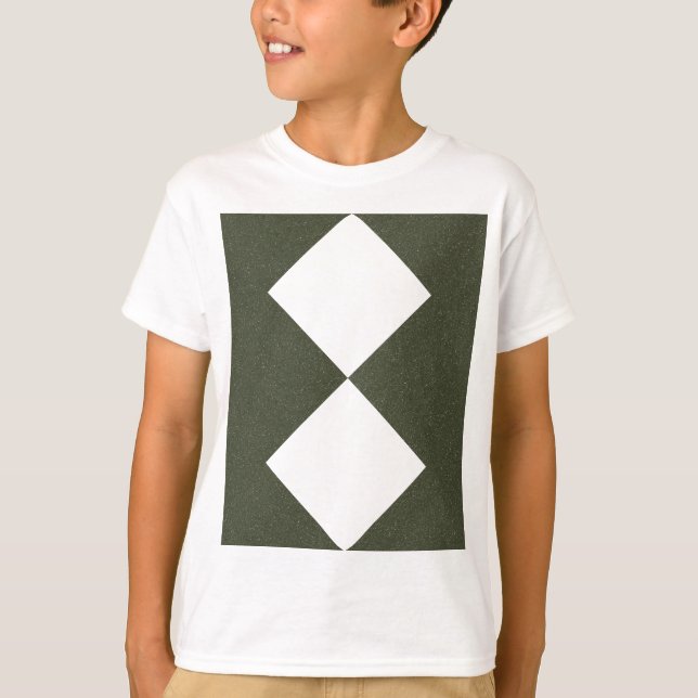 Moss Green Double Diamond Kids Tee - T-Shirt (Frente)