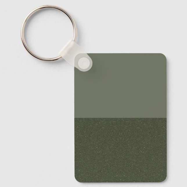 Moss Green Split Texture Chaveiro - Personalizável (Frente)
